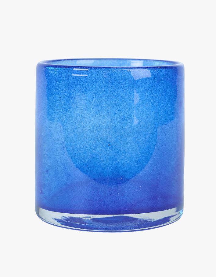 Kynttilälyhty sininen - 10x10x10 cm sininen - 1