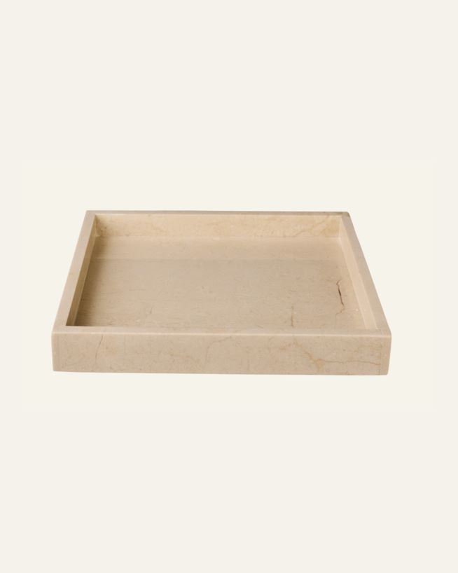 Kynttilävati beige - 23x23x3 cm beige - 1