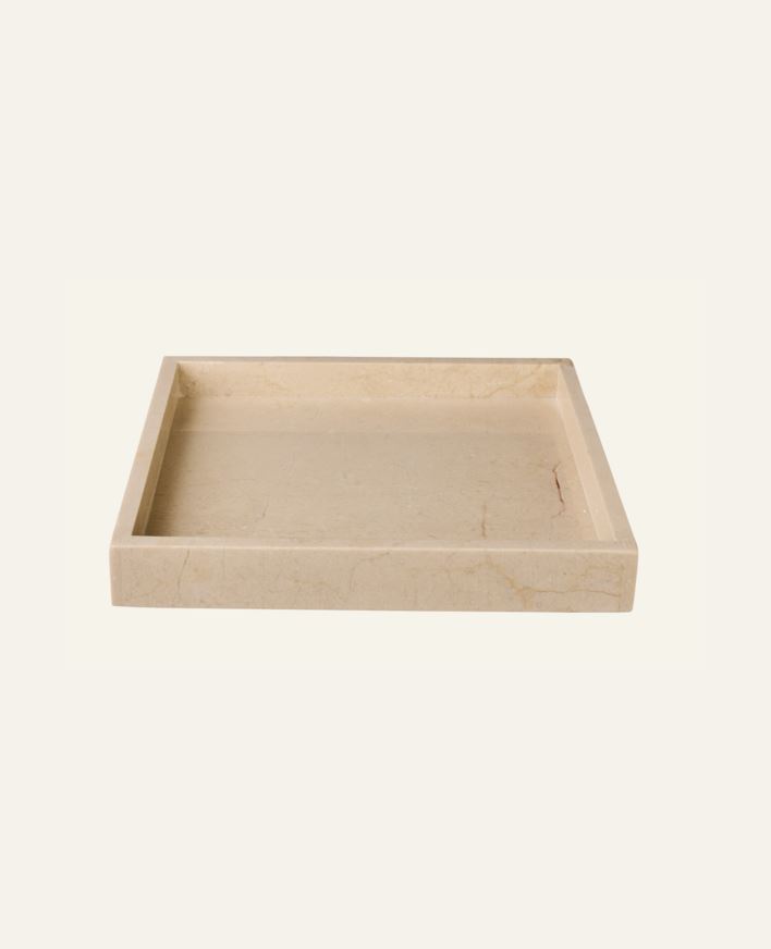 Kynttilävati beige - 23x23x3 cm beige - 1