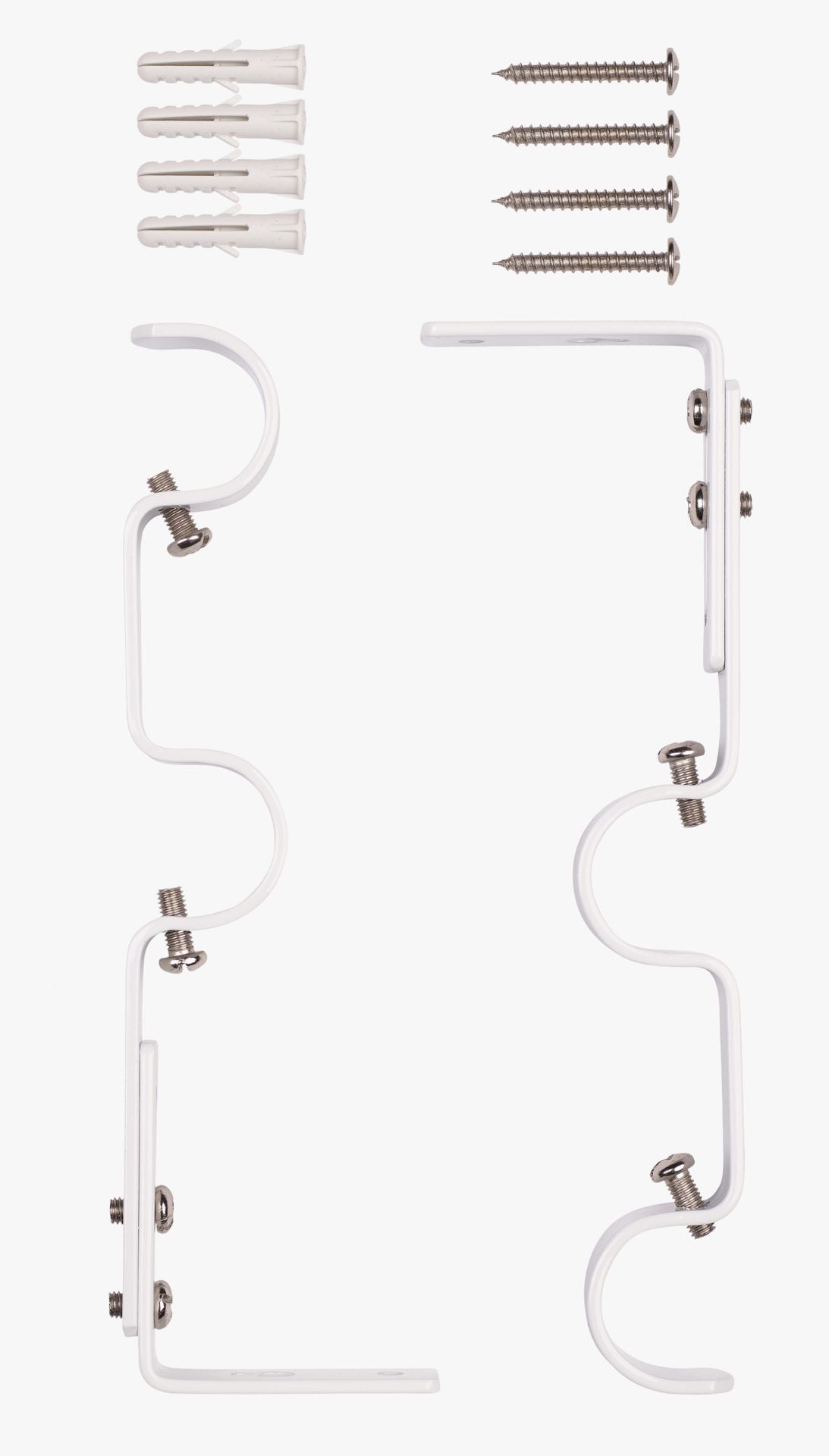 Seinäkiinnikkeet valkoinen - 2