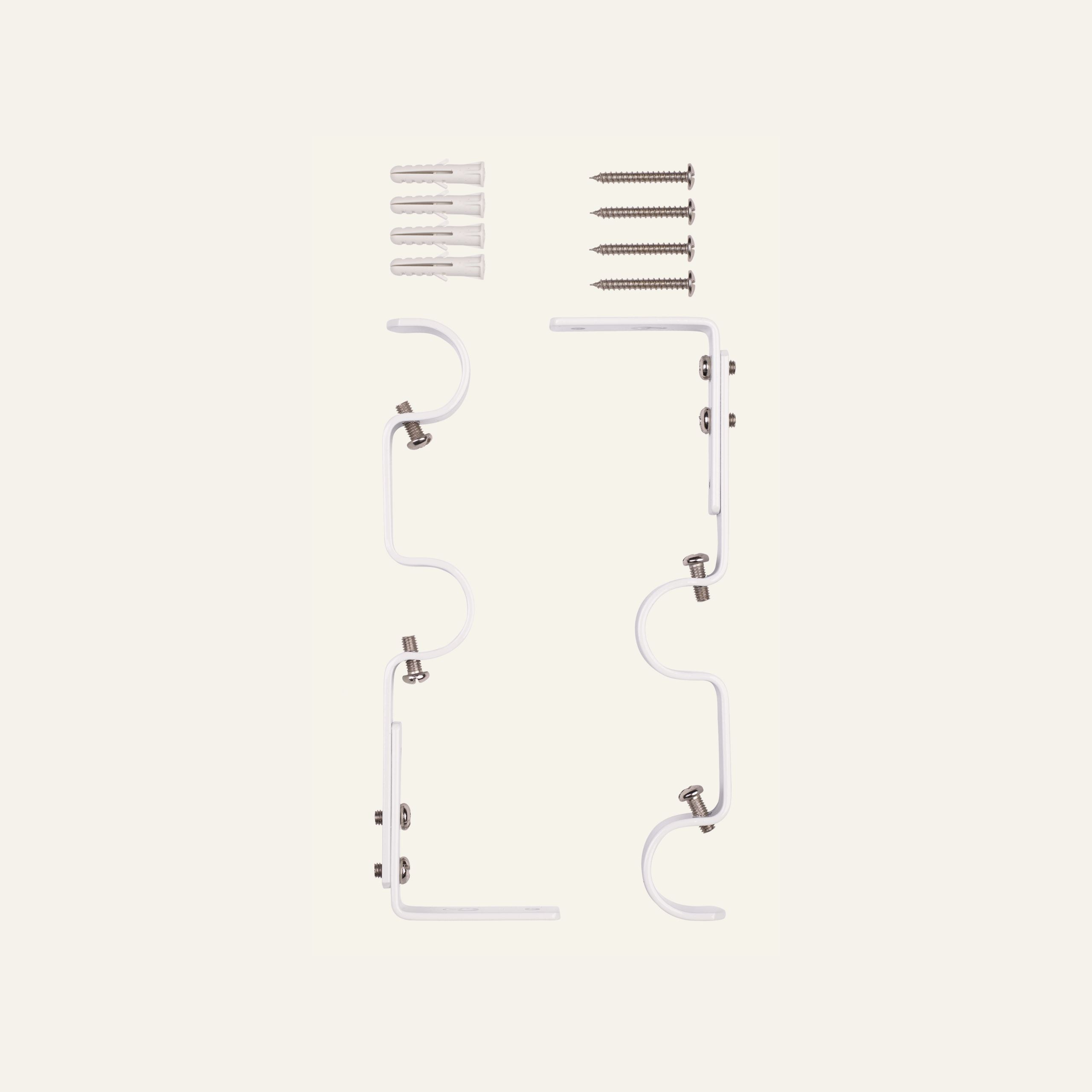 Seinäkiinnikkeet valkoinen - 2