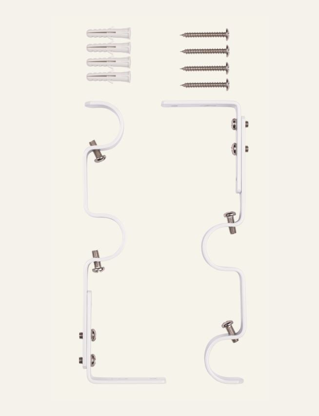 Seinäkiinnikkeet valkoinen - 2