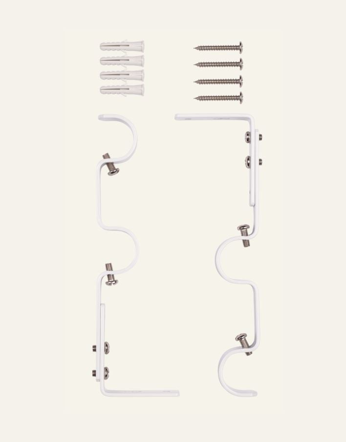 Seinäkiinnikkeet valkoinen - 2