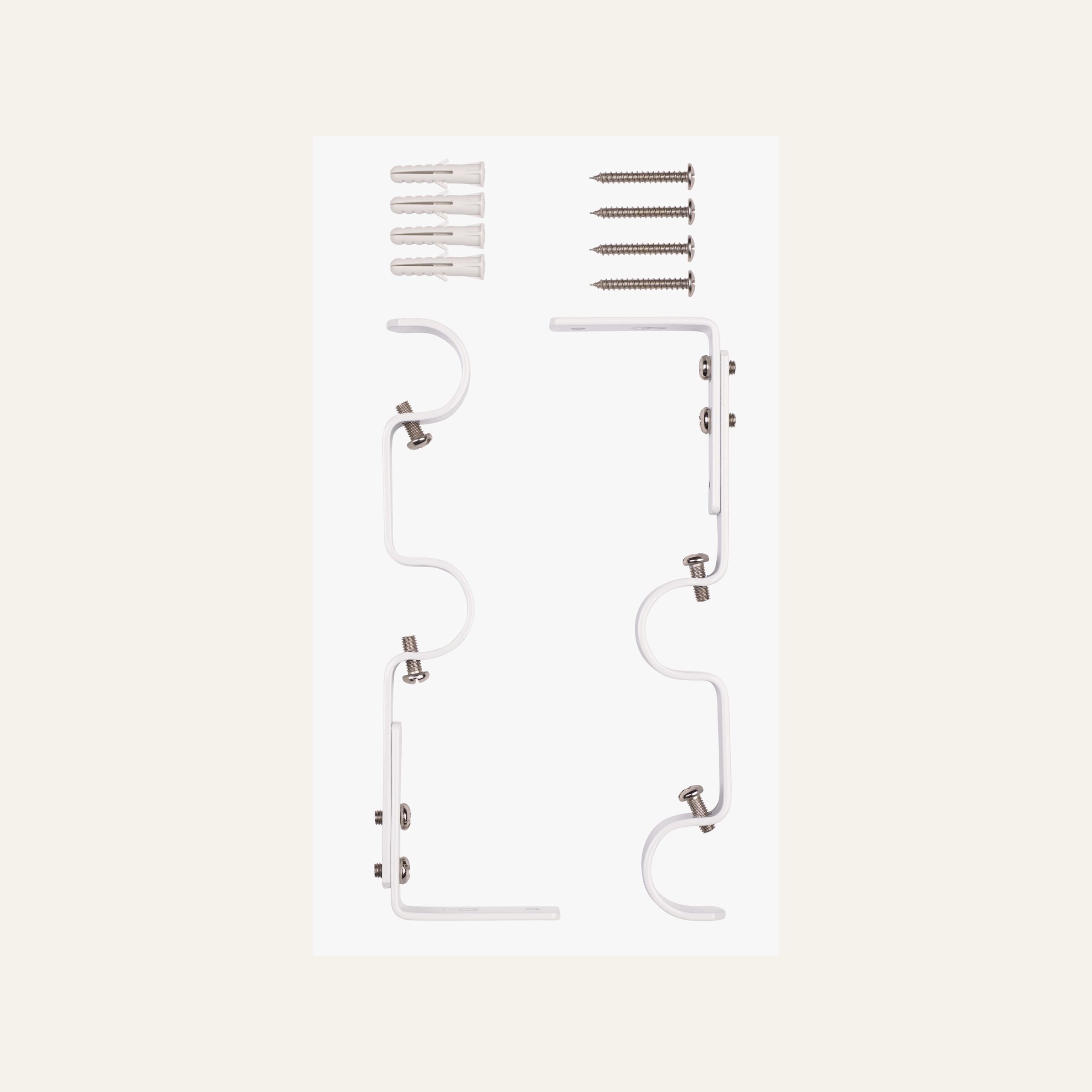 Seinäkiinnikkeet valkoinen - 2
