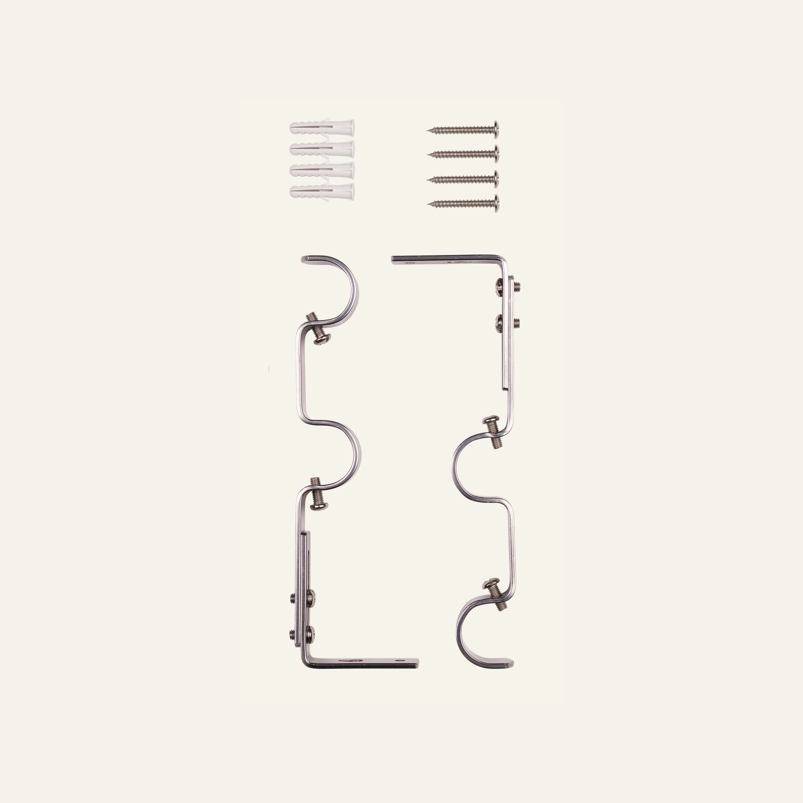 Seinäkiinnikkeet teräs - 2