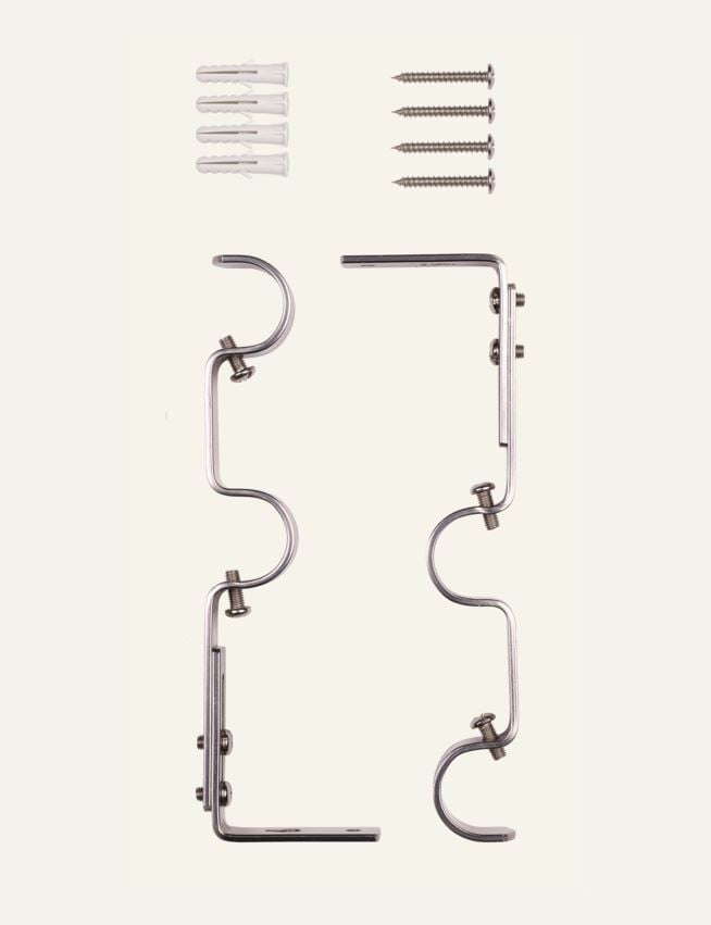 Seinäkiinnikkeet teräs - 2