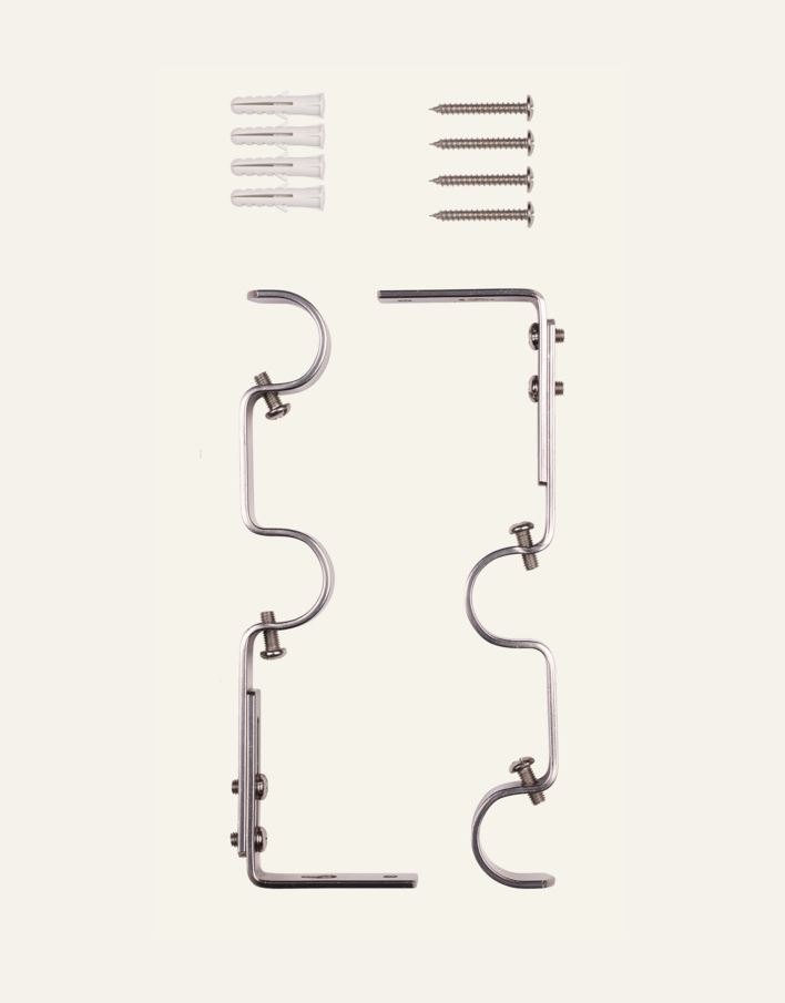 Seinäkiinnikkeet teräs - 2