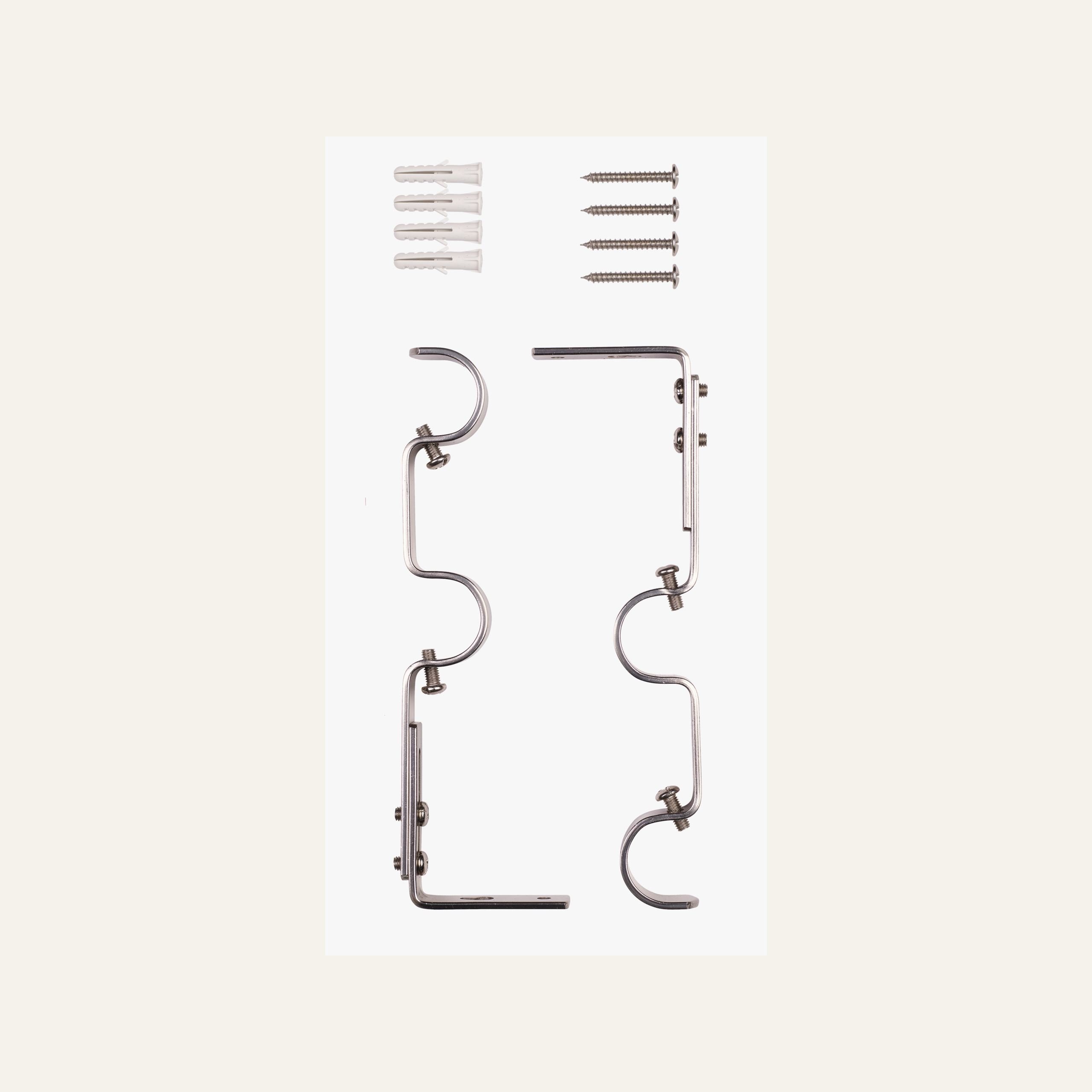 Seinäkiinnikkeet teräs - 2