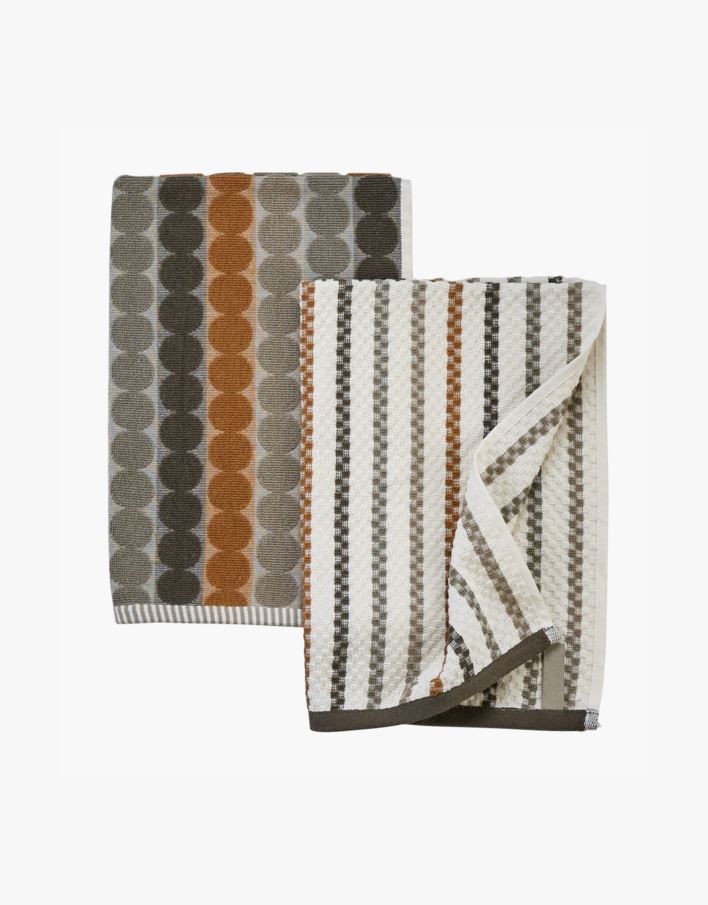 Keittiöpyyhkeet 2 pcs ruskea - 45x70 cm ruskea - 1