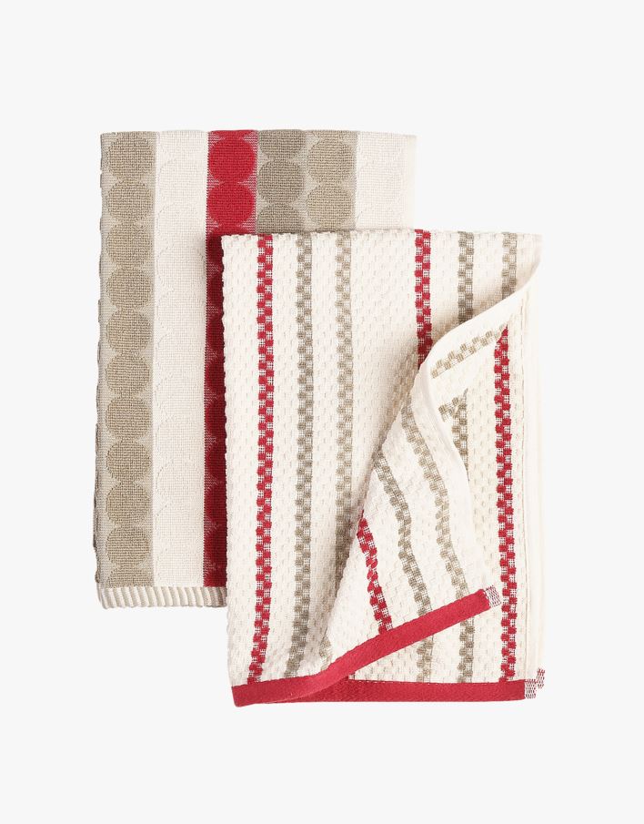 Keittiöpyyhkeet 2 pcs punainen - 45x70 cm punainen - 1