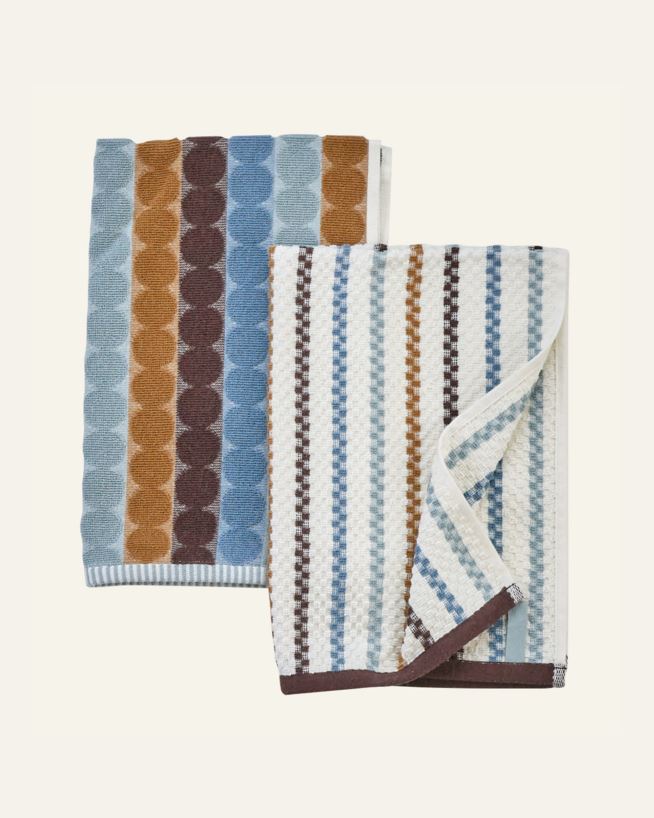Keittiöpyyhkeet 2 pcs sininen - 45x70 cm sininen - 1