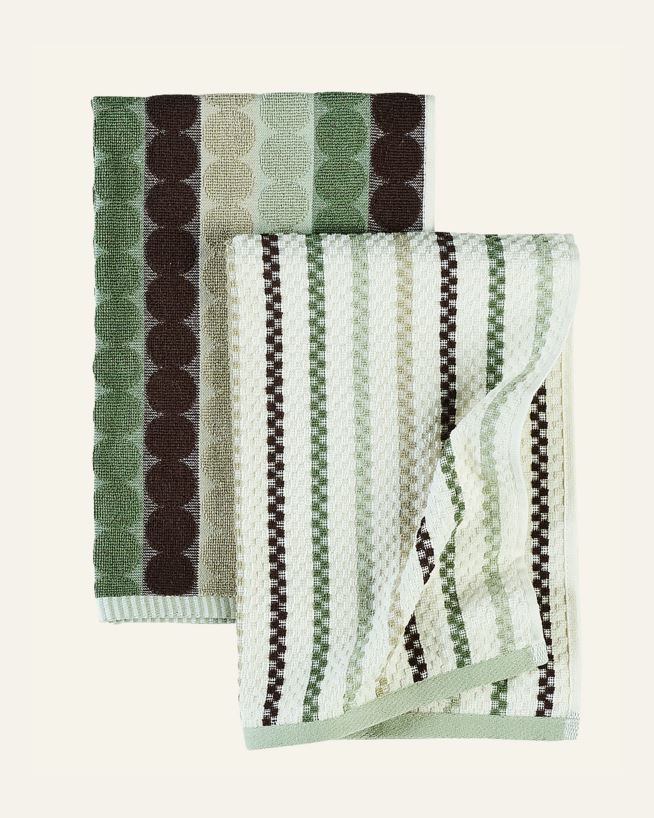Keittiöpyyhkeet 2 pcs vihreä - 45x70 cm vihreä - 1
