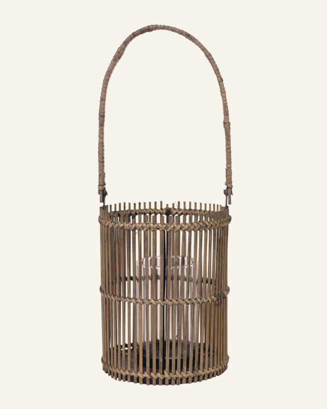 Kynttilälyhty ruskea - 16x16x49 cm ruskea - 1