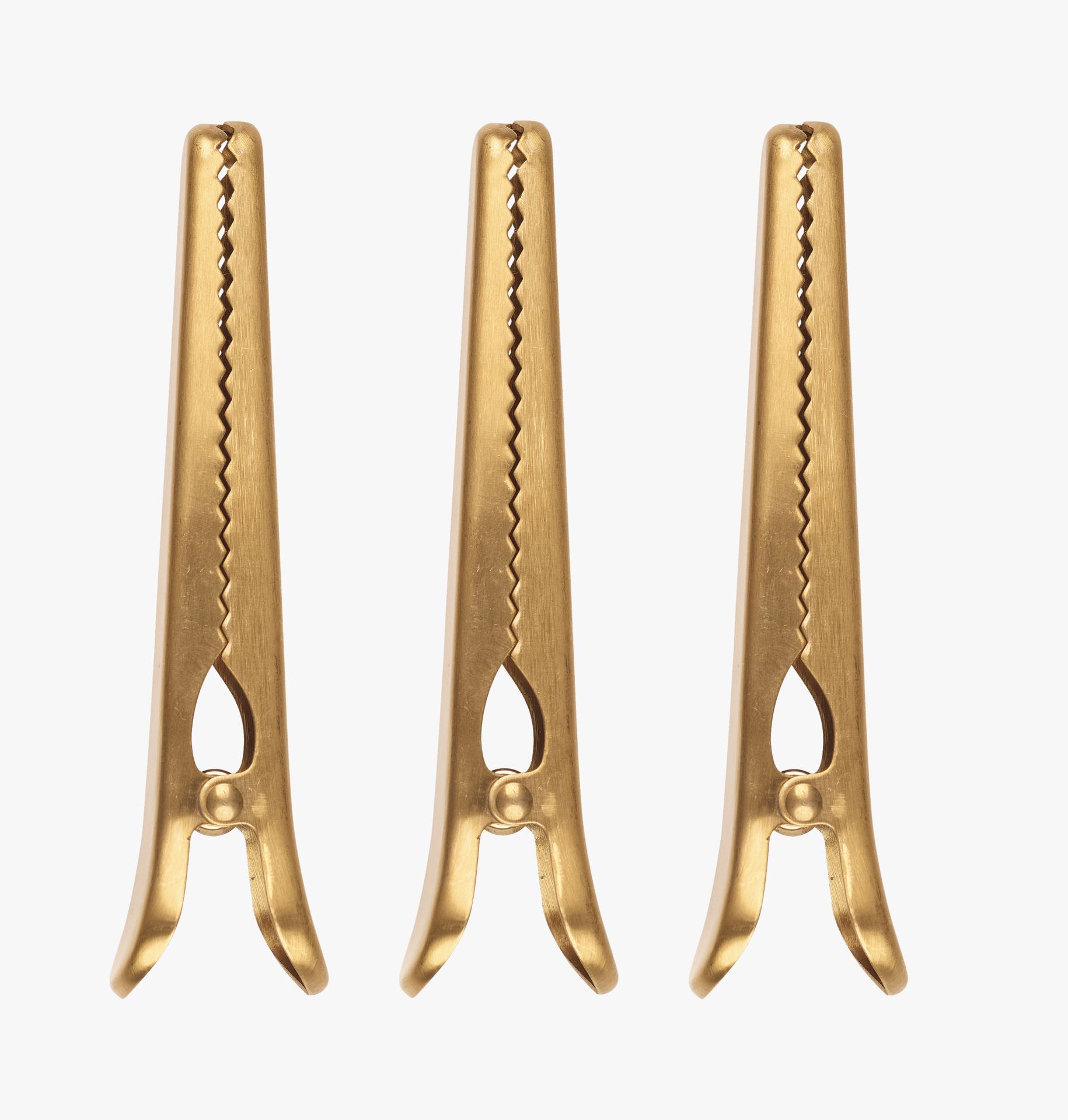 Pitkä nipistin, 3 kpl kulta - 2
