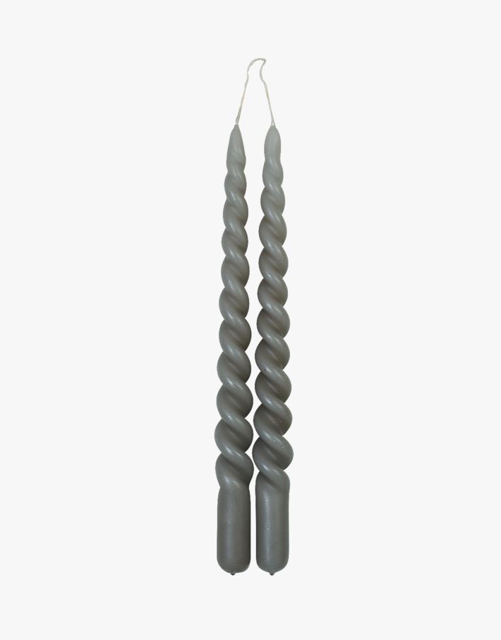 Kruunukynttilä harmaa - 29 cm harmaa - 1