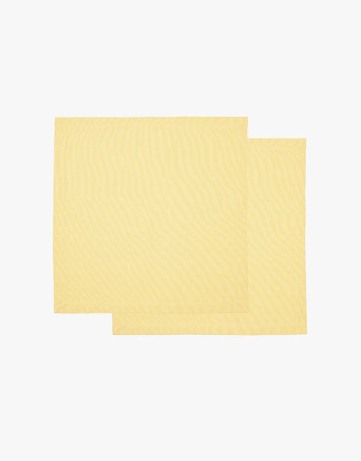 Kangaslautasliina, 2 kpl  keltainen - 45x45 cm keltainen - 1