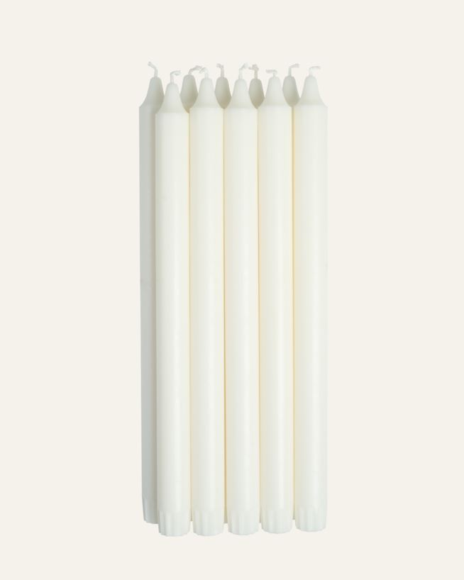 Kruunukynttilä valkoinen - 30 cm valkoinen - 1