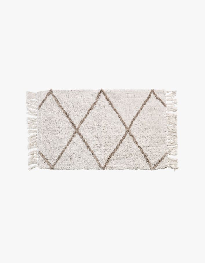 Kylpyhuoneenmatto moniväri/beige - 50x80 cm moniväri/beige - 1