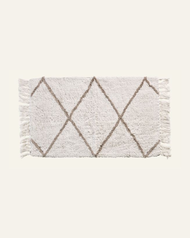 Kylpyhuoneenmatto moniväri/beige - 50x80 cm moniväri/beige - 1