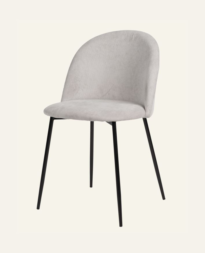 Ruokapöydän tuoli vaaleanharmaa - 49,5x53x83 cm vaaleanharmaa - 1