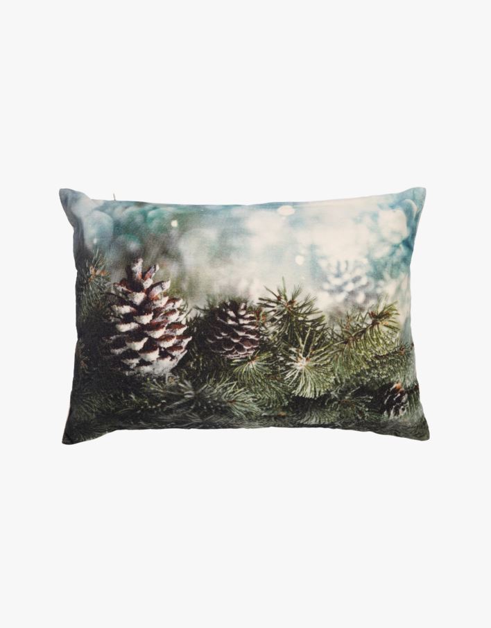 Snowy pine koristetyyny moniväri/vihreä - 50x35 cm moniväri/vihreä - 1
