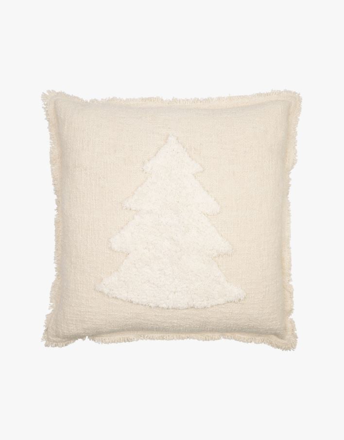 Koristetyynynpäällinen luonnonvalkoinen - 50x50 cm luonnonvalkoinen - 1