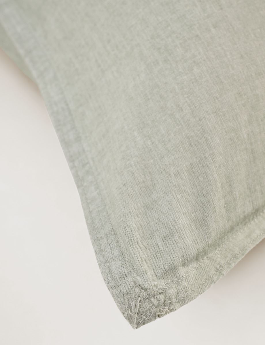 Tyynyliina puuvillaa vaaleanvihreä - 2