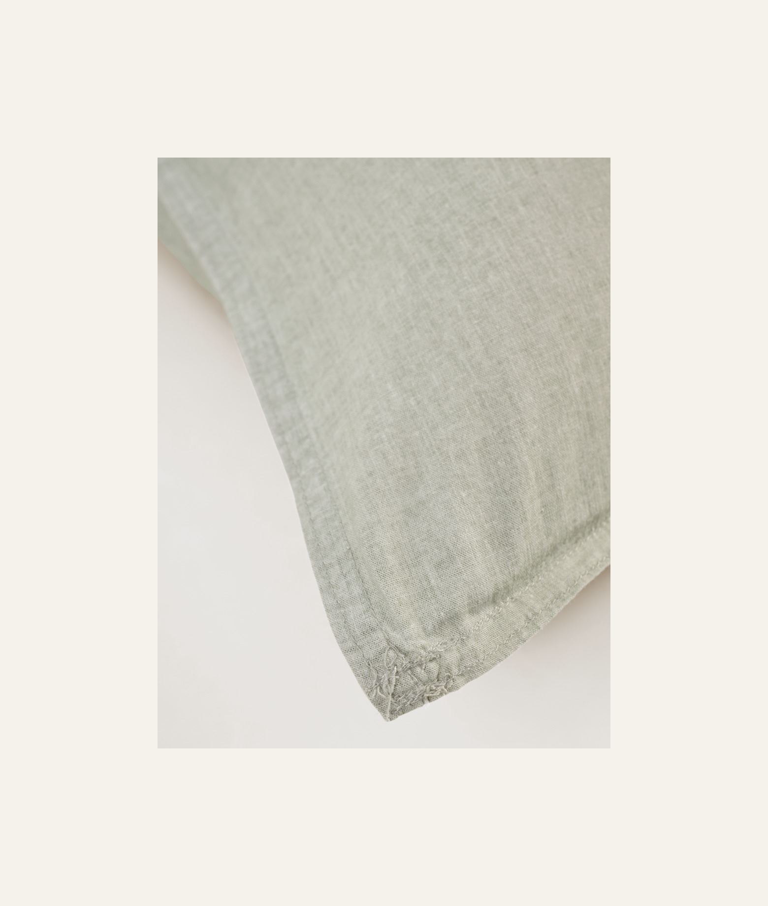 Tyynyliina puuvillaa vaaleanvihreä - 2