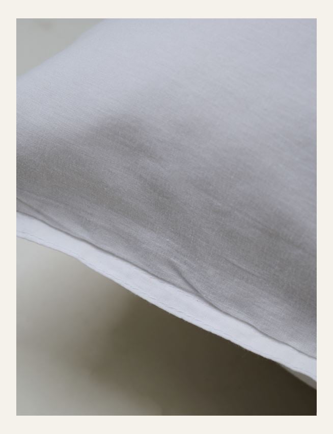 Tyynyliina puuvillaa valkoinen - 2