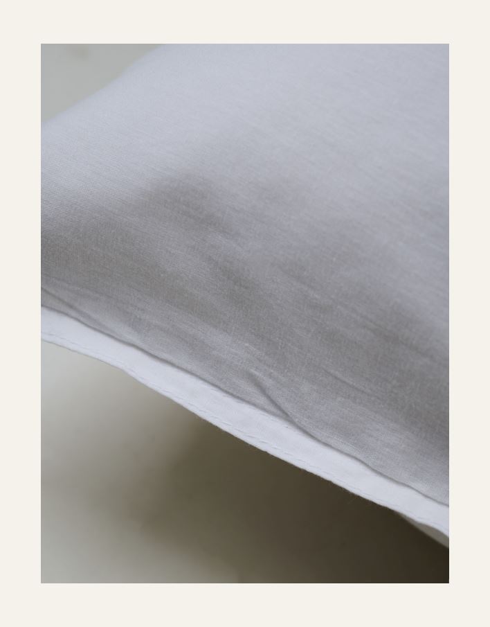 Tyynyliina puuvillaa valkoinen - 2