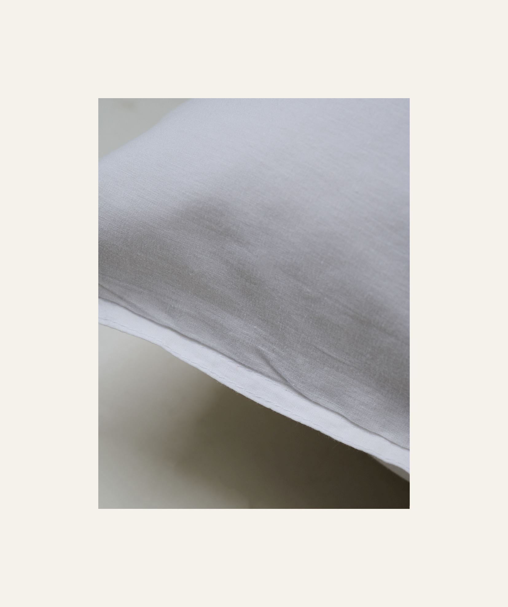 Tyynyliina puuvillaa valkoinen - 2