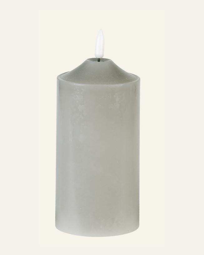 Led-pöytäkynttilä harmaa - 7,5x7,5x10 cm harmaa - 1