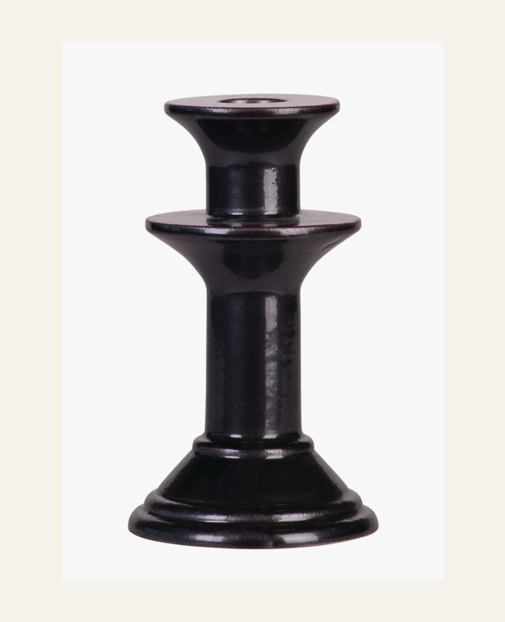 Kynttilänjalka musta - 8,4x8,4x18,6 cm musta - 1