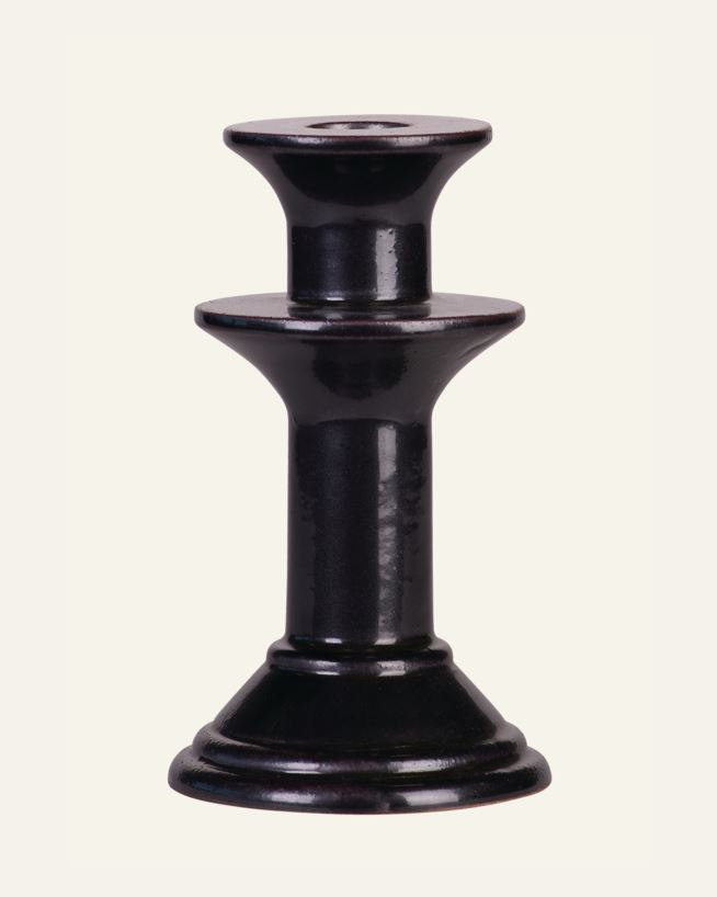 Kynttilänjalka musta - 8,4x8,4x18,6 cm musta - 1