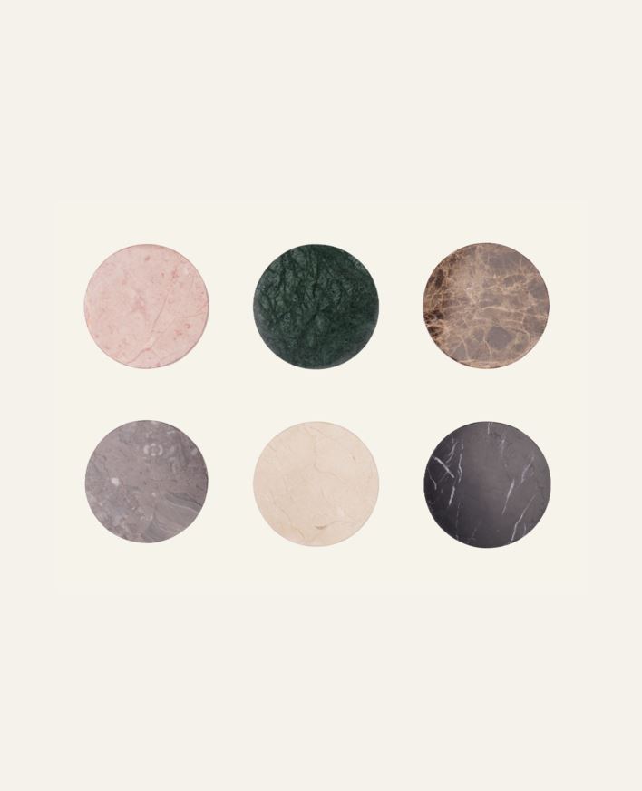 Lasinalunen, 6 kpl moniväri - ø10 cm moniväri - 1