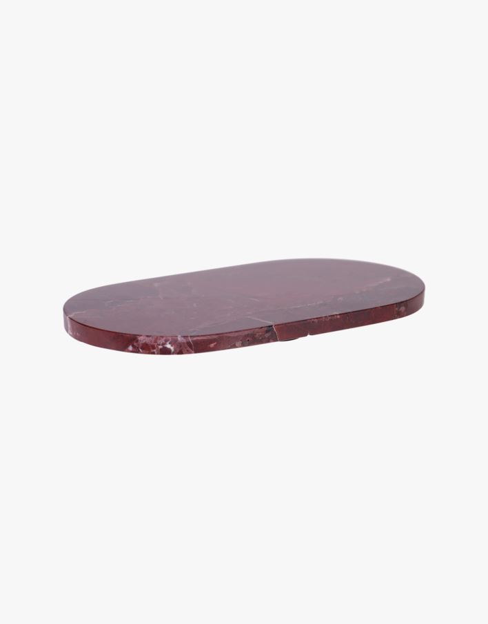 Rounded marble kynttilävati viininpunainen - 30x18 cm viininpunainen - 1