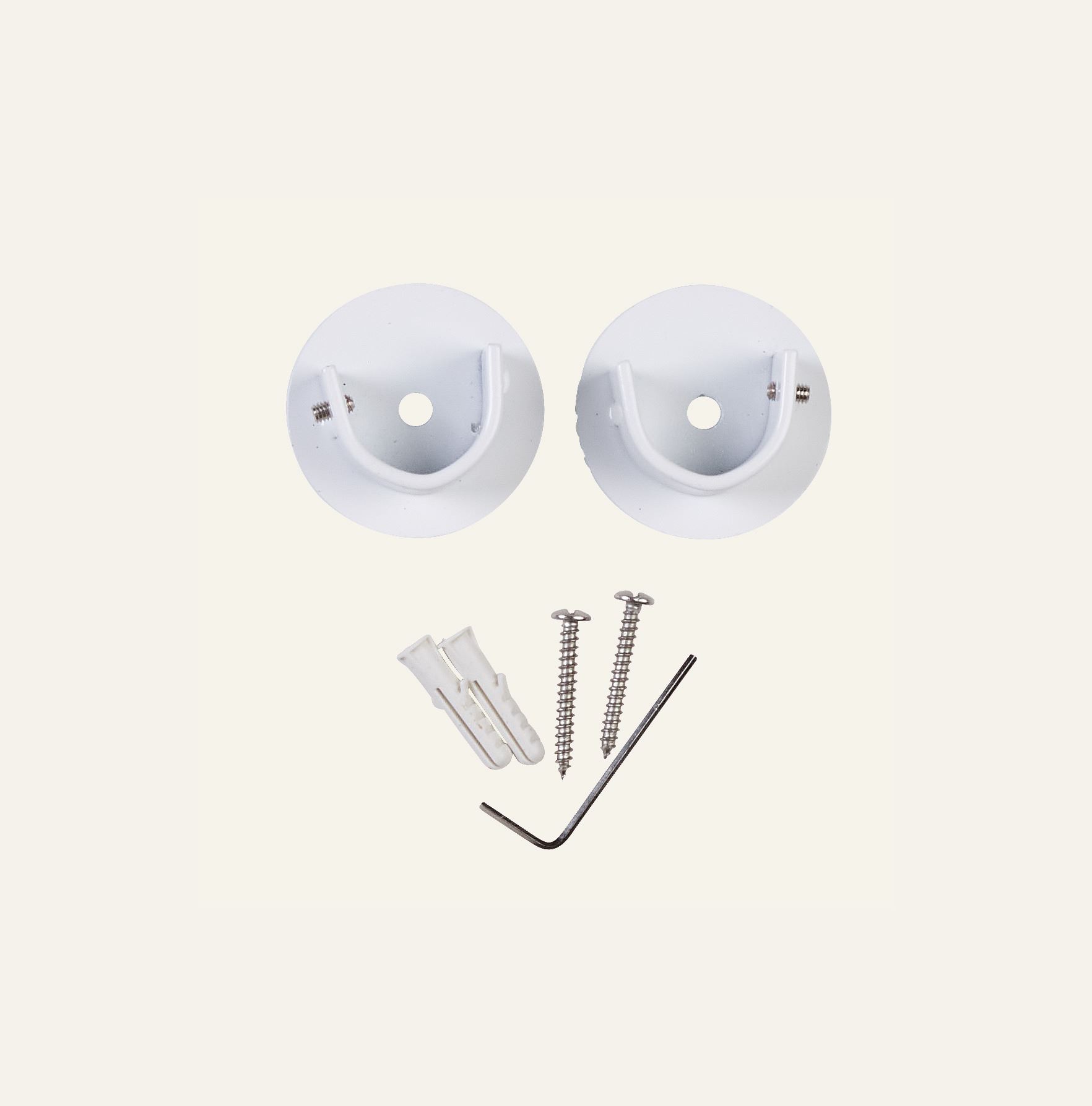 Verhotangon sisäkiinnike ikkunakarmille valkoinen - 2