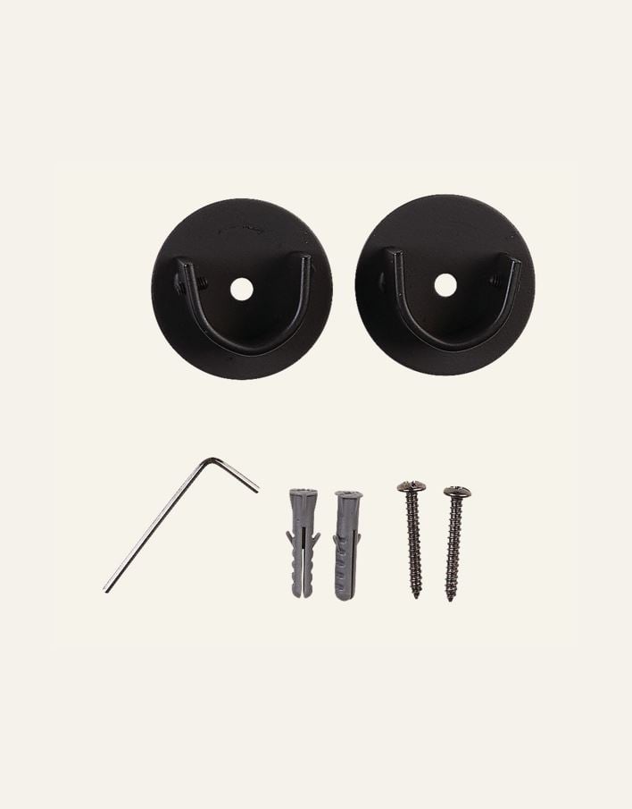 Verhotangon sisäkiinnike ikkunakarmille musta - 2