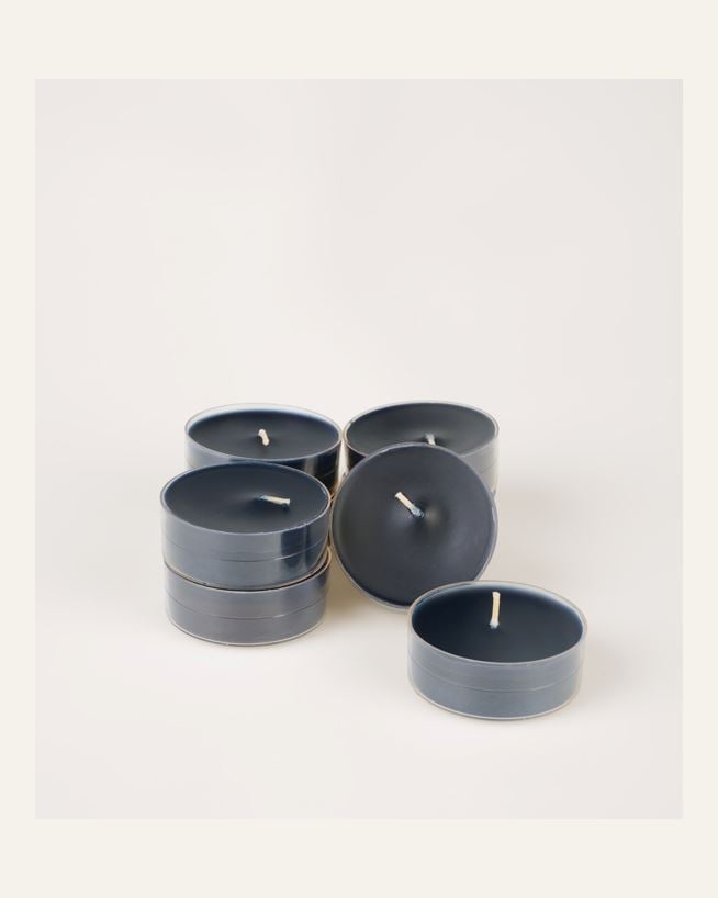 Suuret lämpökynttilät musta - 6x2 cm musta - 1