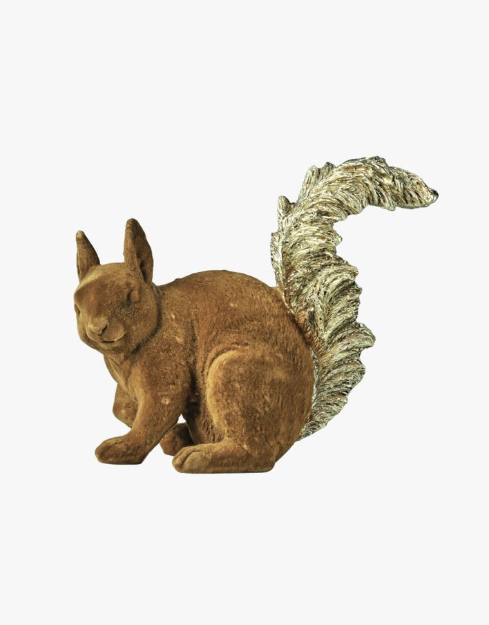 Squirrel tail koriste ruskea - 13x7x11,5 cm ruskea - 1