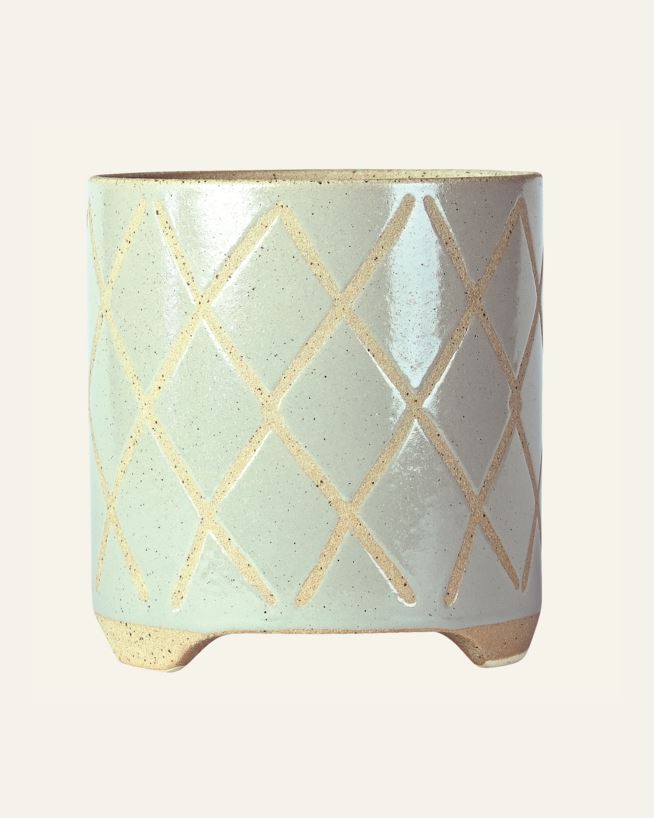 Kukkaruukku vaaleansininen - 13,7x13,7x14 cm vaaleansininen - 1