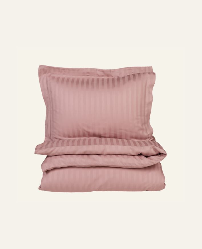 Pussilakanasetti satiinipuuvillaa vanha roosa - 150x210 cm vanha roosa - 1