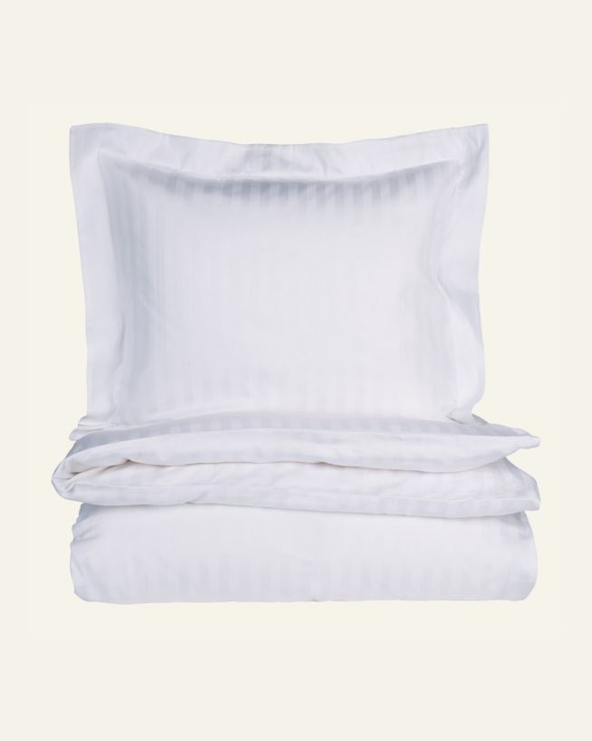 Pussilakanasetti satiinipuuvillaa valkoinen - 150x210 cm valkoinen - 1