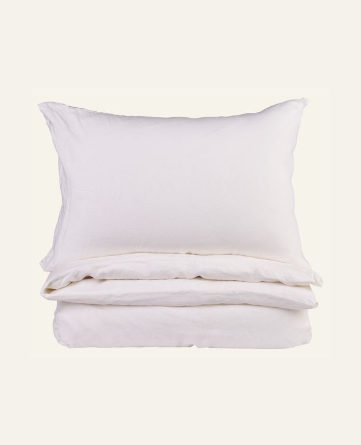 Pussilakanasetti valkoinen - 150x210 cm/50x60 cm valkoinen - 1