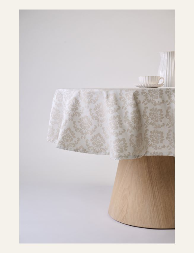 Pintakäsitelty pöytäliina beige - 3