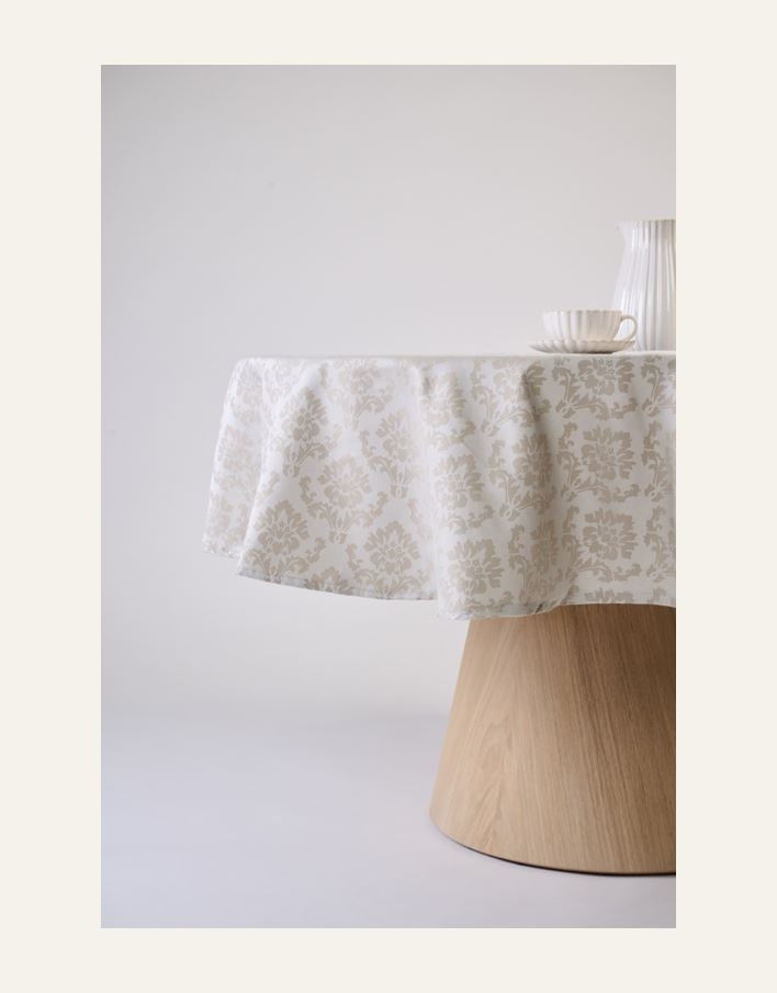 Pintakäsitelty pöytäliina beige - 3