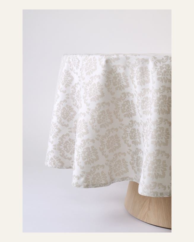 Pintakäsitelty pöytäliina beige - 140x250 cm beige - 1