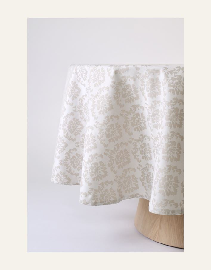 Pintakäsitelty pöytäliina beige - 4