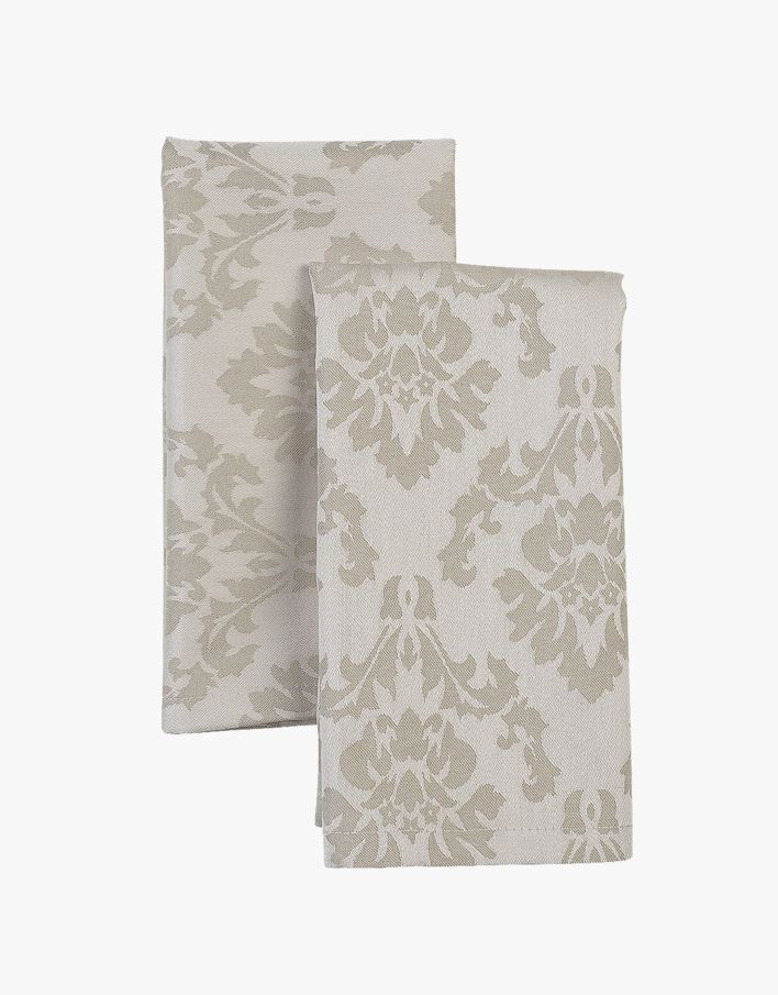 Lautasliinat, 2 kpl beige - 45x45 cm beige - 1