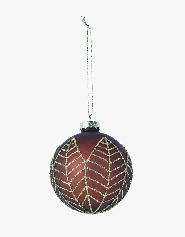 Folium joulupallo tummanvihreä - ø 8 cm tummanvihreä - 1